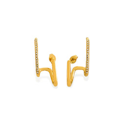 Water Resistant Gold Loop Earrings