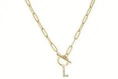 18K Gold Plated Initial Pendant Necklace toggle - Heritage - Boutique.com