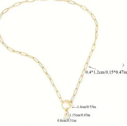 18K Gold Plated Initial Pendant Necklace toggle - Heritage - Boutique.com