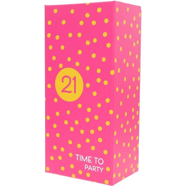 21 "Time to Party" - Gift Boxed 16 oz Crystal Wine Glass - Heritage - Boutique.com