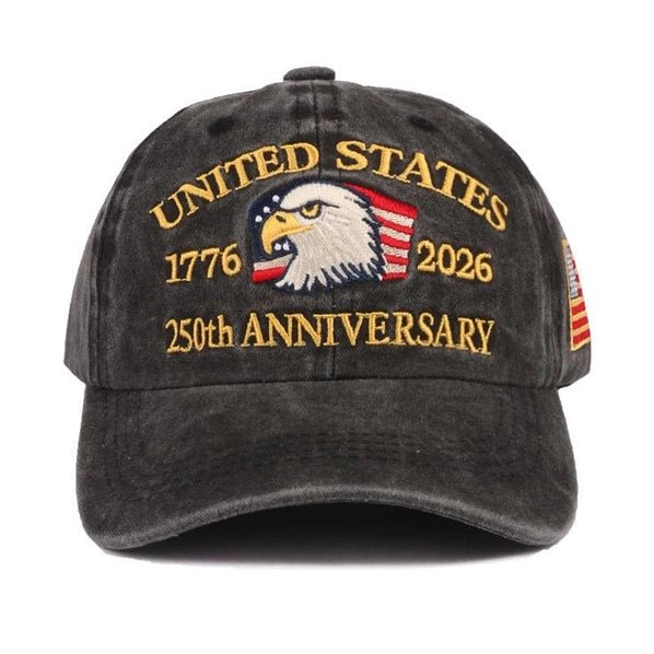 250th Anniversary Flag Eagle Embroidered Baseball Cap - Heritage - Boutique.com