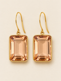 Sienna Champagne Rectangular Drop Earring