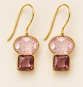 Rosalie Blush & Rose Geo Drop Earring