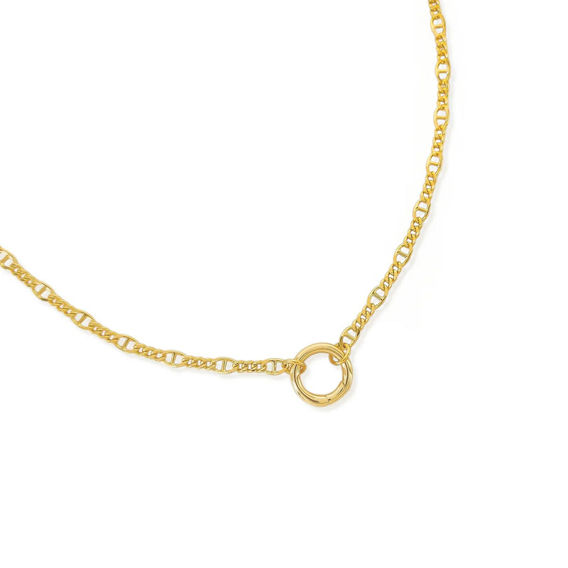 Mariner Modern Gold Chain with Spring Ring