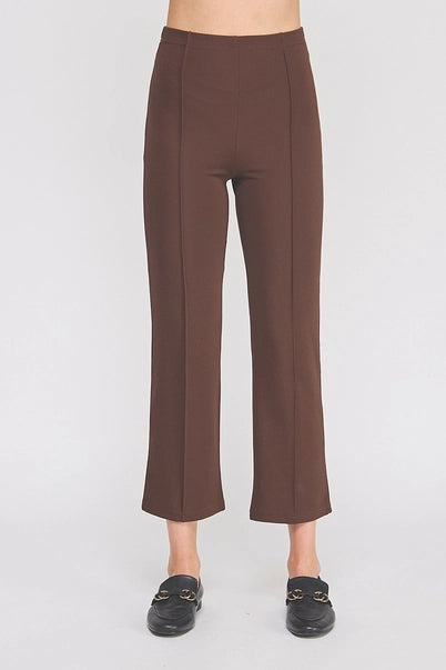 High Waist Contour Seamed Ankle Pant