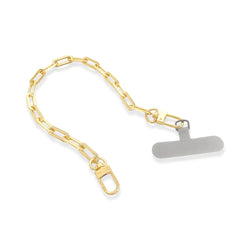 Gold Paperclip Phone Chain