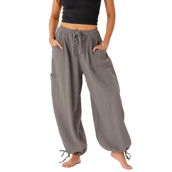 Adventure Cargo Pants – High-Waisted Wide Leg Travel Pants