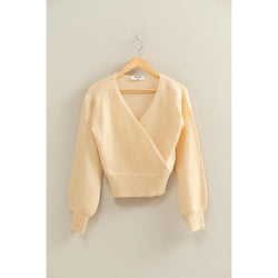 Surplice V-Neck Sweater