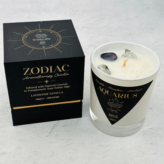 Crystal Zodiac Candles - Aromatherapy