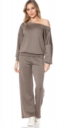 Ariella Lux Scuba Lounge Pants w/pockets