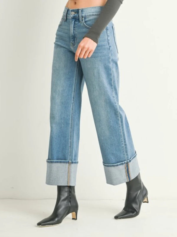 Bayeas Low Rise Straight Leg Denim Jeans - NEW ARRIVAL