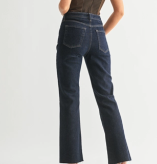 JUST BLACK DENIM Women’s Dark Wash High Rise Kick Flare Jeans