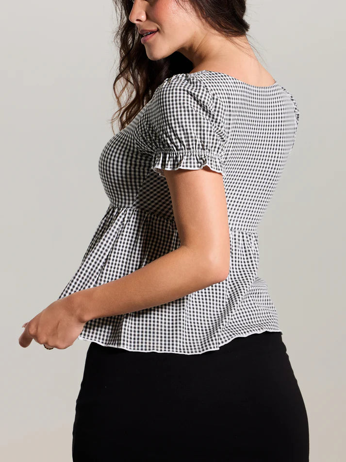 Babydoll Puff Sleeve