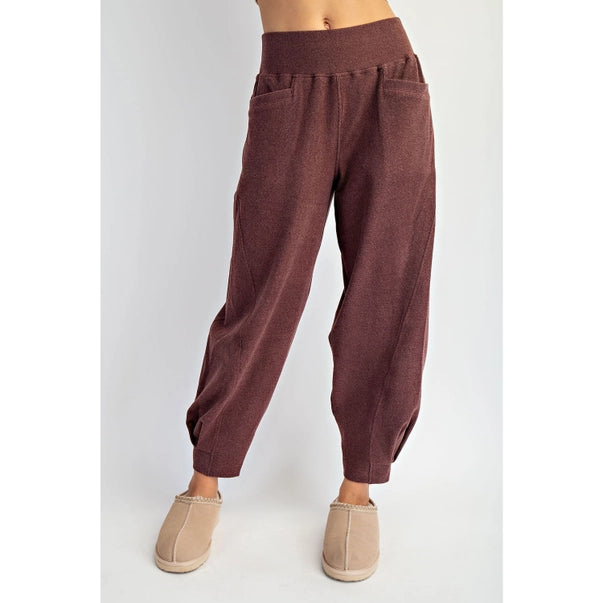 Rib Brush Cocoon Pants