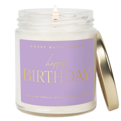 Happy Birthday Quote Candle