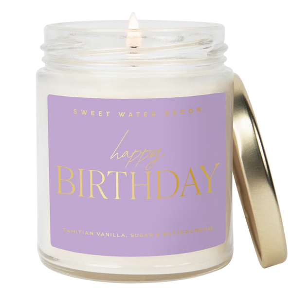 Happy Birthday Quote Candle