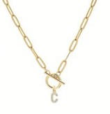 18K Gold Plated Initial Pendant Necklace