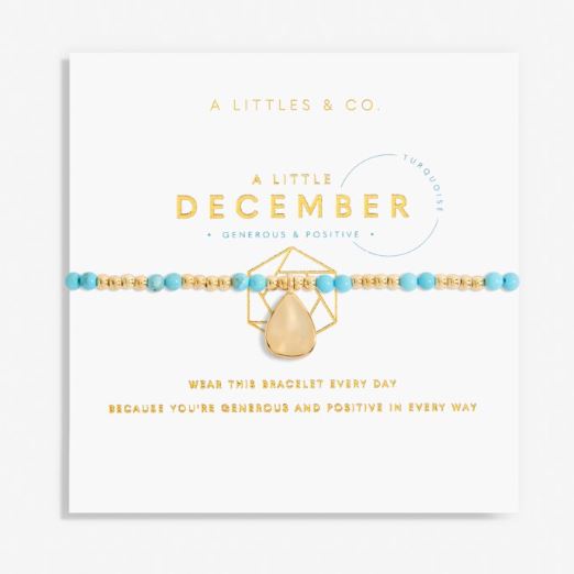 A Little December Turquoise Birthstone Bracelet