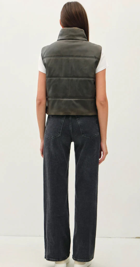 Charcoal Puffer Vest