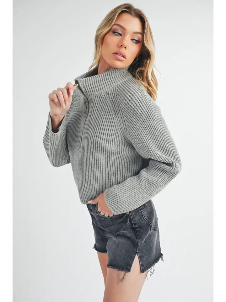 Debra Half Zip Sweater