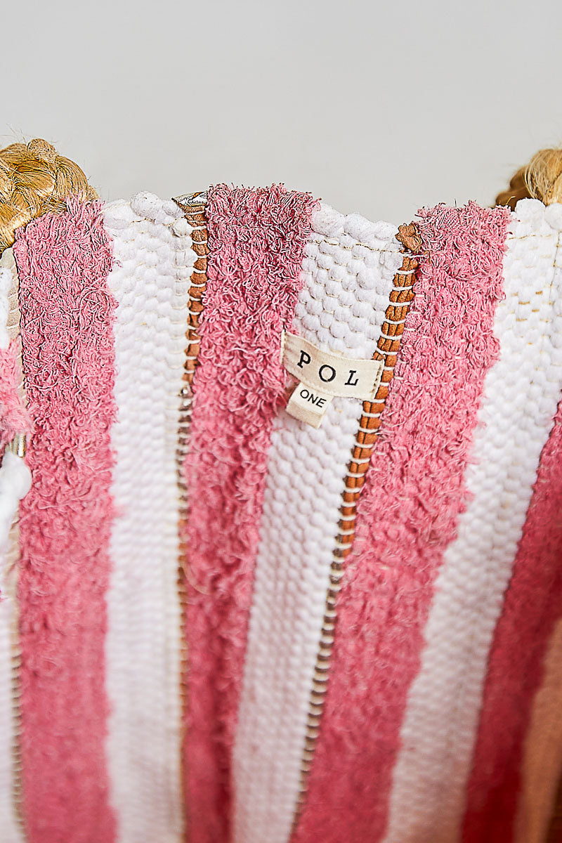 The Seaside Striped Tote - Coastal- Lakeside - Resort Large Tote