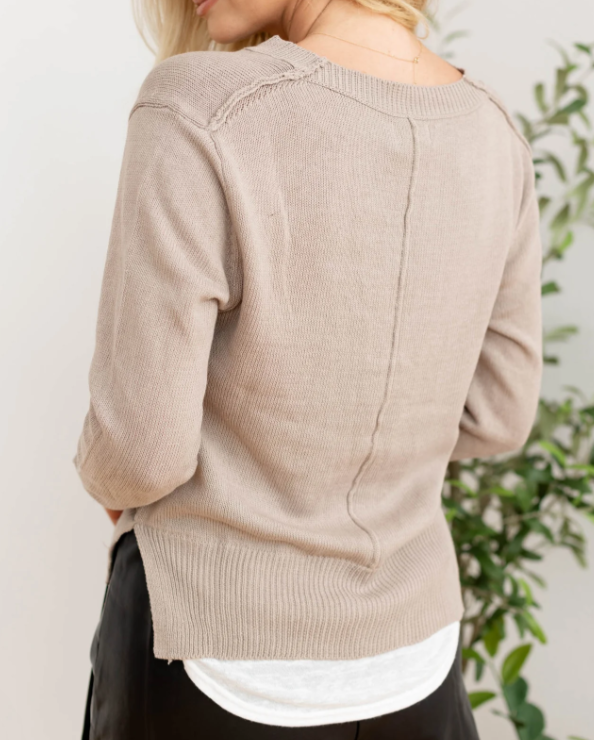 Elan Layered V Neck Sweater