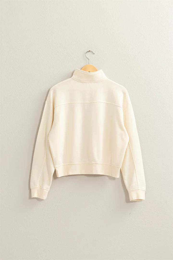 The Cozy Half Zip Pullover Sweatshirt