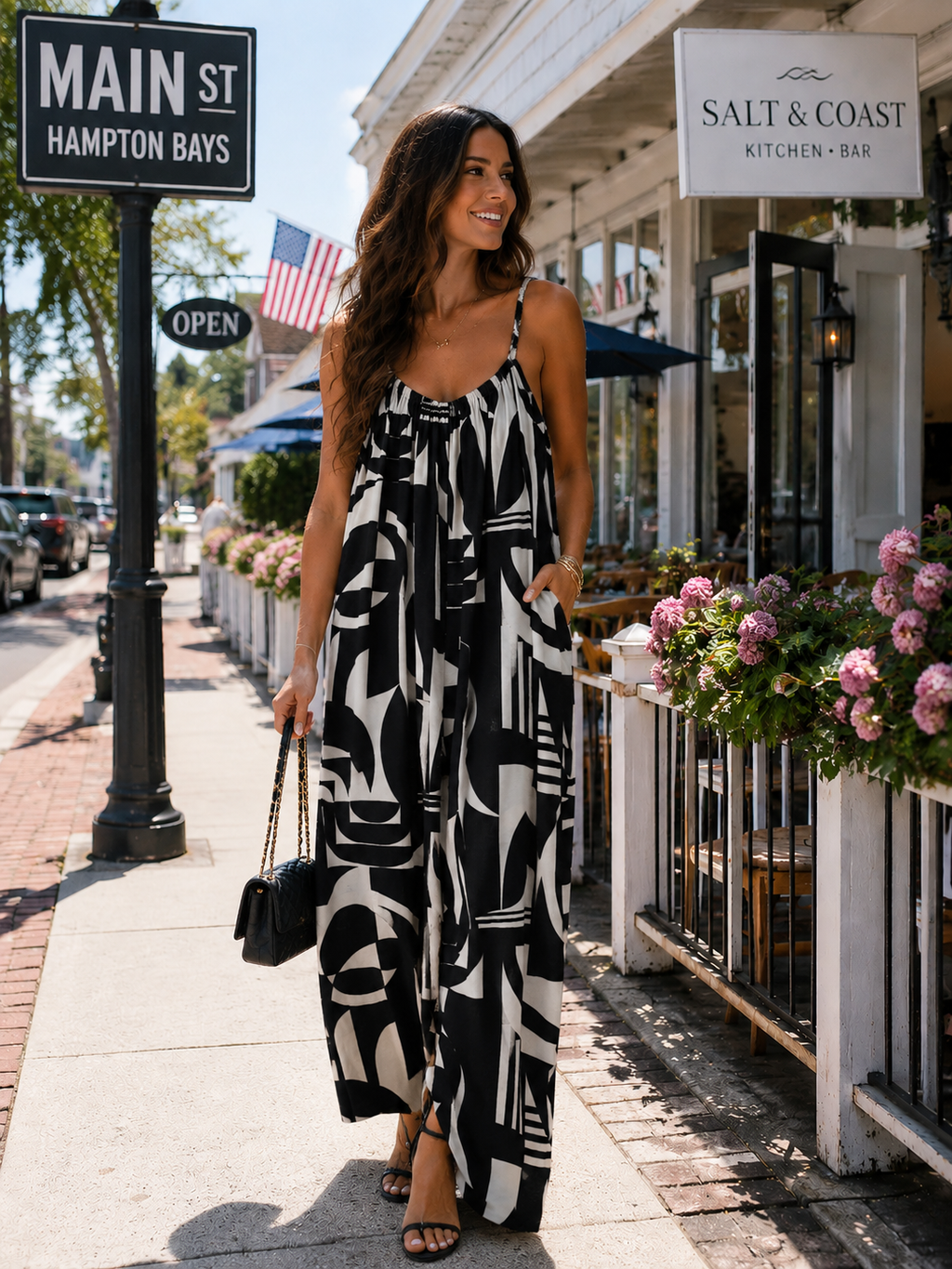 Hamptons Escape Abstract Jumpsuit