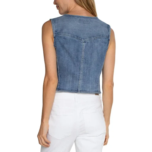 REBEL Fitted Denim Vest by HIDDEN JEANS