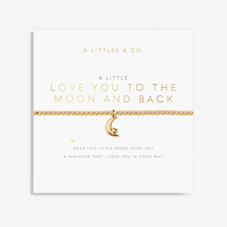 A Little Love You To The Moon And Back Gold Bracelet