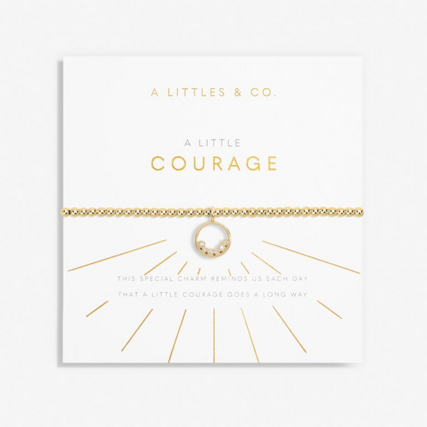 A Little 'Courage' Bracelet In Gold-Tone Plating