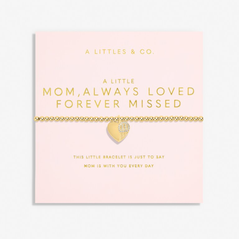 A Little 'Mom, Always Loved Forever Missed' Bracelet In Gold-Tone Plating