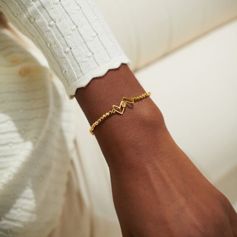 A Little ‘Happy Birthday' Bracelet in Gold-Tone Plating