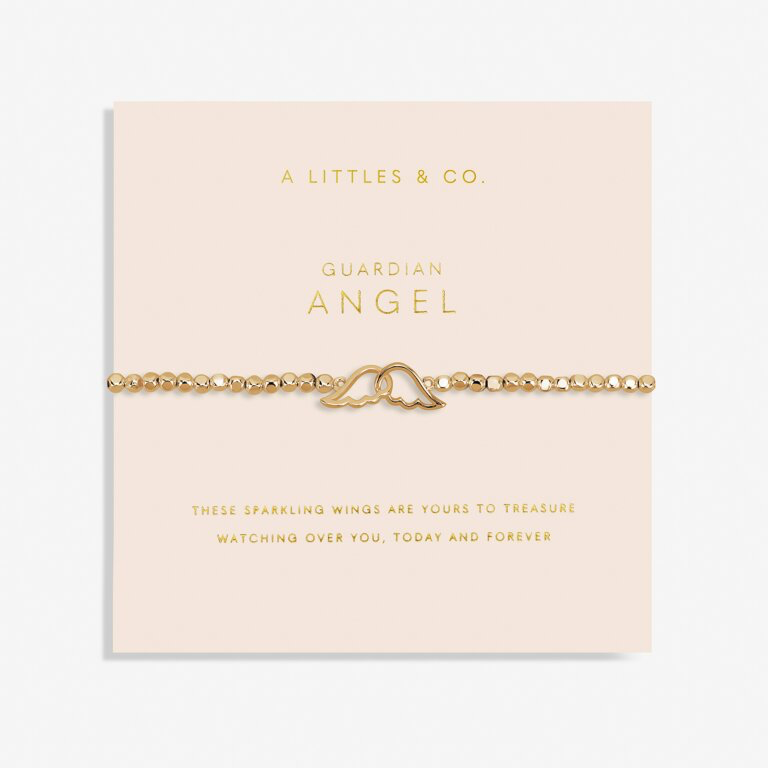 A Little ‘Guardian Angel' Bracelet in Gold-Tone Plating