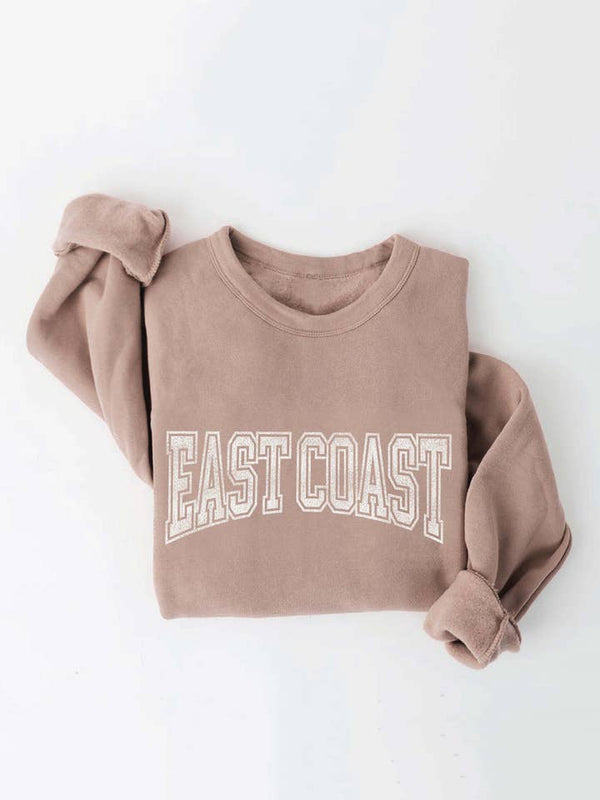 Tan East Coast Graphic Sweatshirt