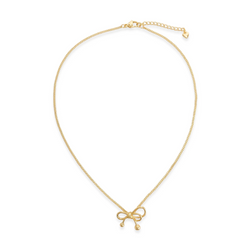 Gold Ribbon Necklace