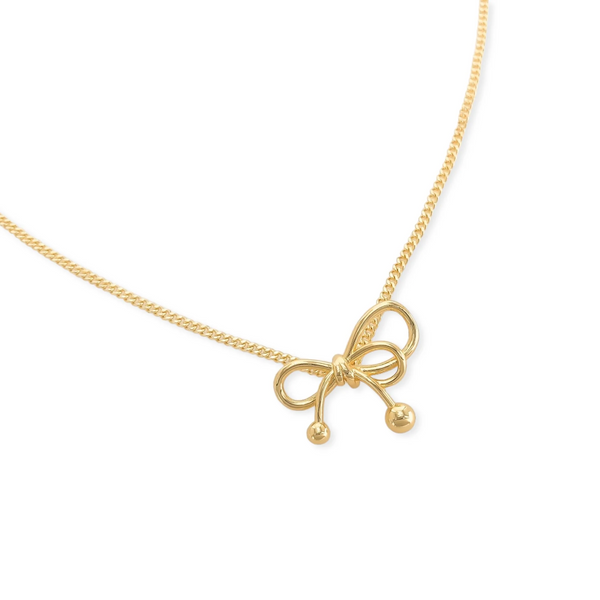 Gold Ribbon Necklace