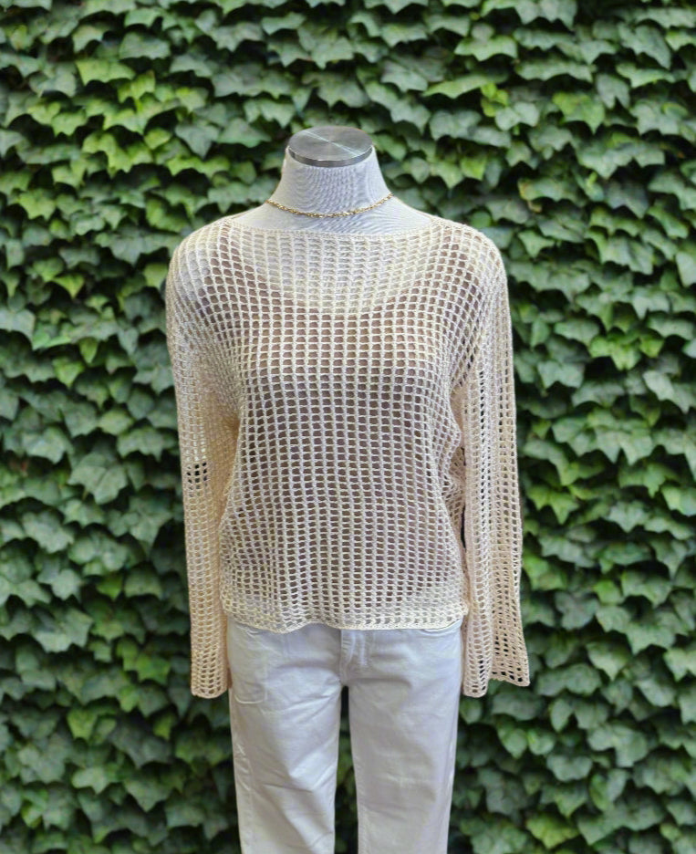 Crochet Open Knit Sweater