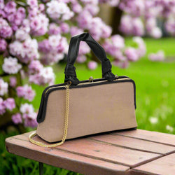 The Julissa Clutch - Natural Black