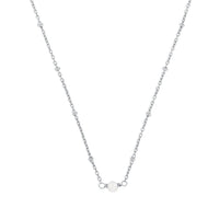 fyb May Birthstone Necklace Silver