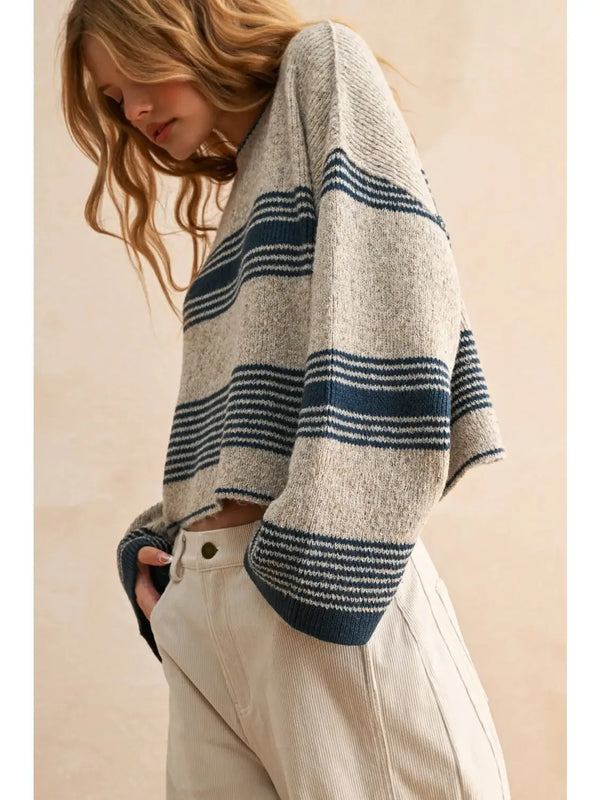 Striped Lurex Sweater
