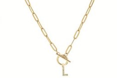 18K Gold Plated Initial Pendant Necklace