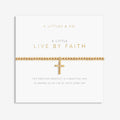 A Littles Live By Faith Gold Cross Bracelet