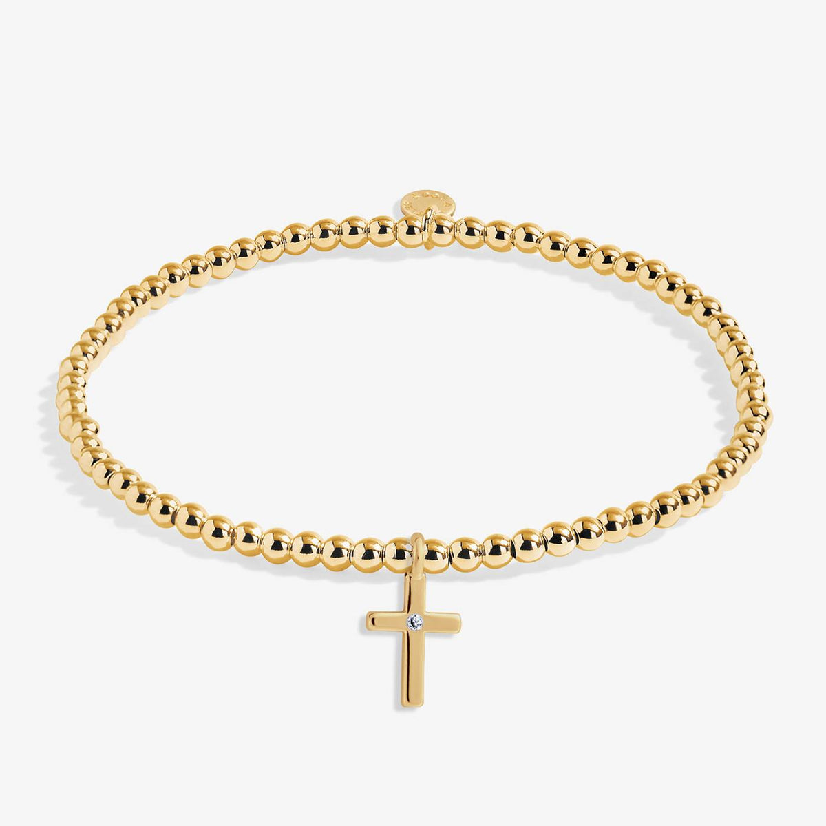 A Littles Live By Faith Gold Cross Bracelet