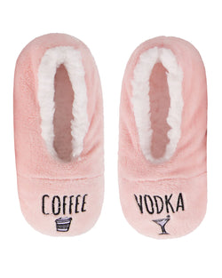 Perfect Morning & Night Sherpa Lined Slippers-S/M