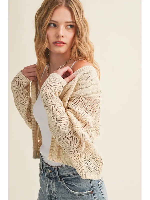 Miu Muse Crotchet Cardigan