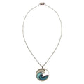 Ocean Wave Silver Magnetic Necklace