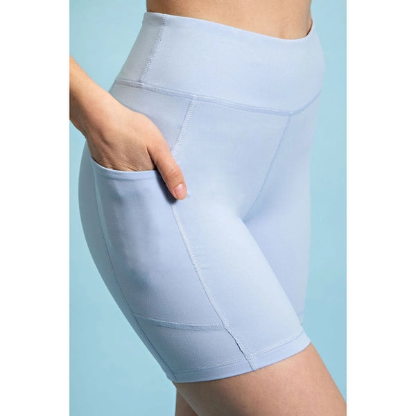 Buttery Soft High Rise Biker Shorts with Side Pockets