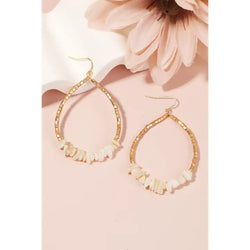 The Mariella Gold Drop Hoop