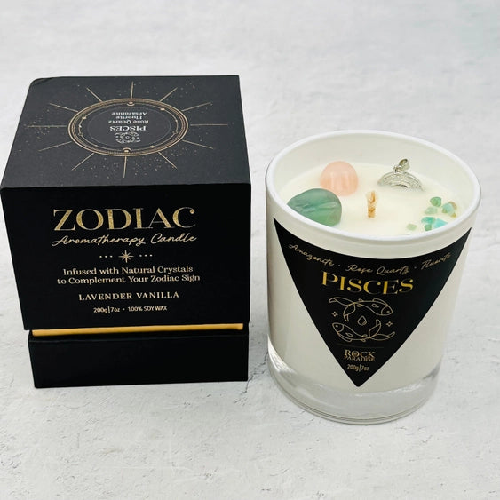 Crystal Zodiac Candles - Aromatherapy